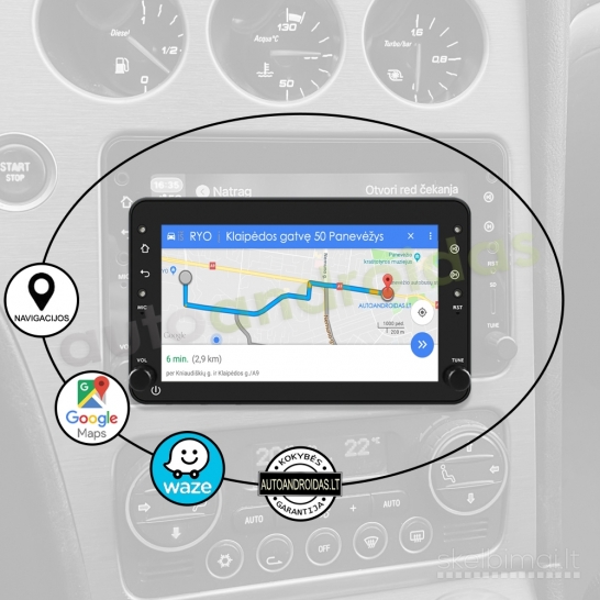 ALFA ROMEO 159 BRERA Android multimedia navigacija Carplay