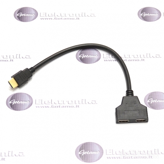 186 HDMI šakotuvas 2 lizdų WWW.GOTAMO.LT