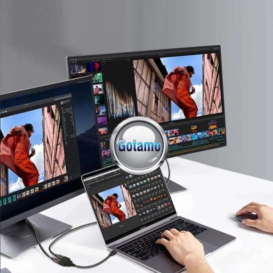 186 HDMI šakotuvas 2 lizdų WWW.GOTAMO.LT