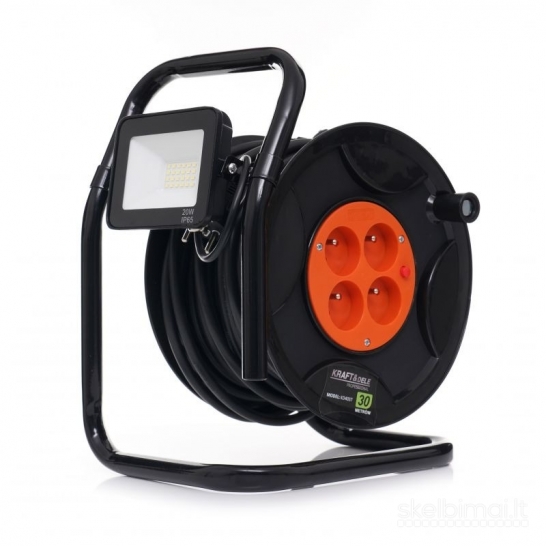 Prailgintojas su rite 30m + 20w LED šviestuvas