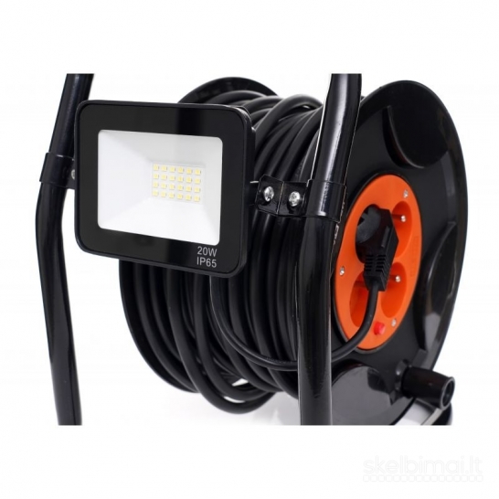 Prailgintojas su rite 30m + 20w LED šviestuvas
