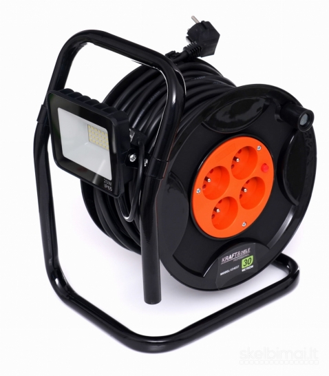 Prailgintojas su rite 30m + 20w LED šviestuvas