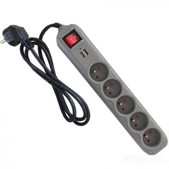 Prailgintuvas su USB lizdais 3 m KD4034