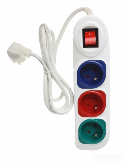 Prailgintuvas 3 m, 3 lizdai KD4006