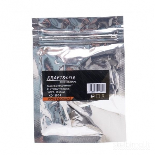Plokštelinis magnetas 10 x 5 mm, 10 vnt. KD11834