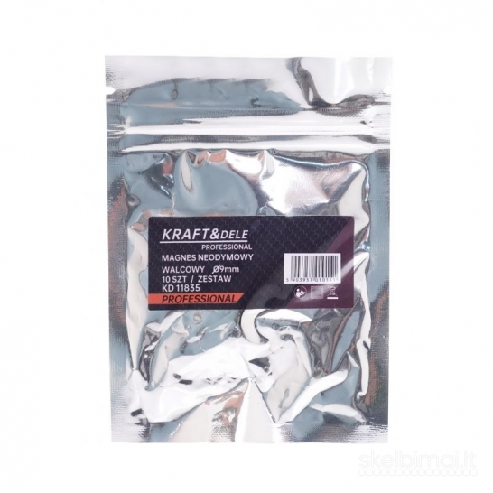 Cilindriniai universalūs magnetai 9 mm, 10 vnt. KD11835