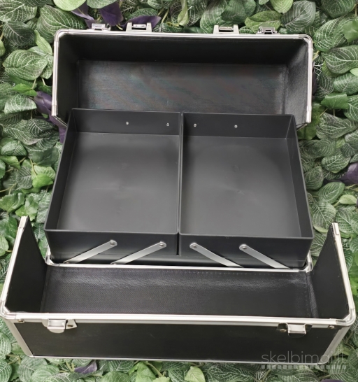 Kosmetinis lagaminas XXL Black Matte – 2 dalių