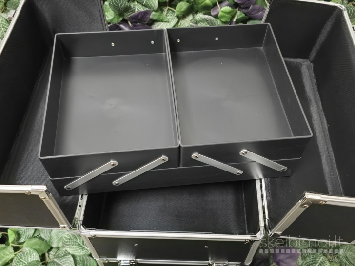 Kosmetinis lagaminas XXL Black Matte – 2 dalių