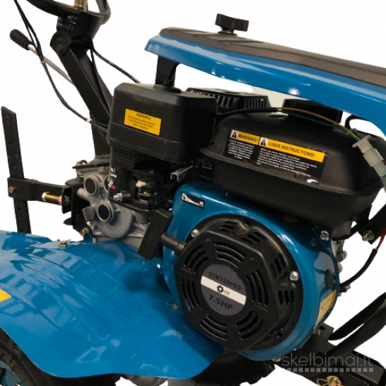 Benzininis motoblokas GTM 320PRO 7,5 AG + PILNAS KOMPLEKTAS DOVANŲ