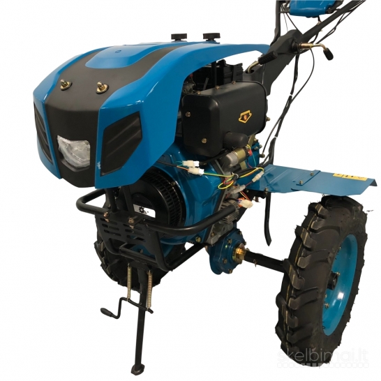 Dyzelinis motoblokas GTM 10 AG su starteriu ir lempomis + KOMPLEKTAS DOVANŲ