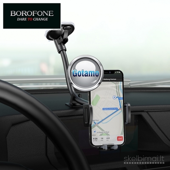 191 Prie stiklo tvirtinamas auto laikiklis telefonui Borofone Snake Pro