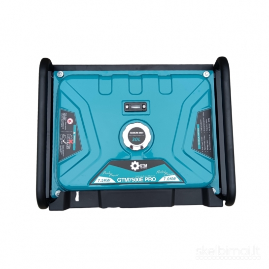 Benzininis generatorius Gtm Mt7500 Pro 7.5kw