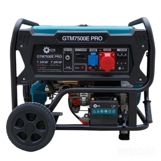 Benzininis generatorius Gtm Mt7500 Pro 7.5kw