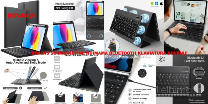 NAUJAS! BLACKVIEW TAB PC 4K UHD 11.0"COLIŲ+DĖKLAS SU KLAVIATŪRA DOVANŲ! 