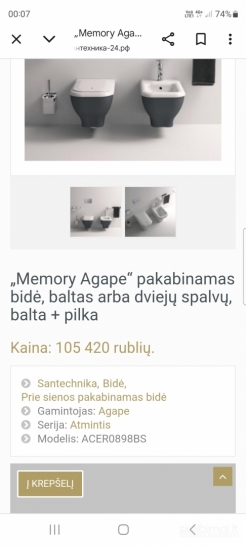 Bide AGAPE+maišytuvas ZUCCHETTI