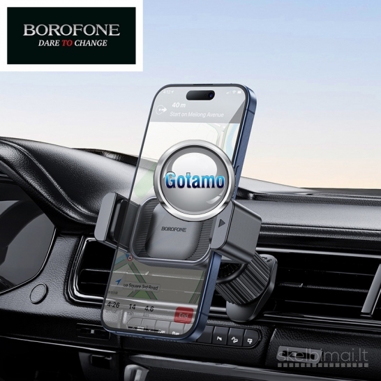 197 Prie grotelių tvirtinamas auto laikiklis telefonui Borofone Handle Pro