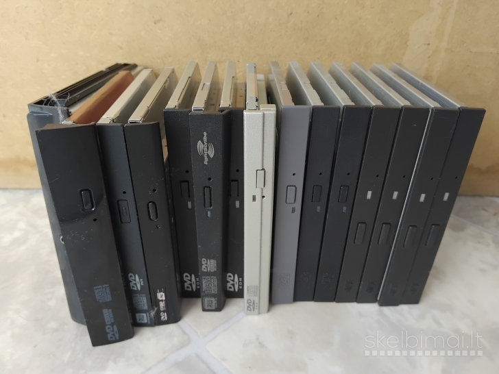 DVD-RW ir FDD Stac.ir neš. komp. ir DDR1 -2 -3  RAM SO-DIMM;