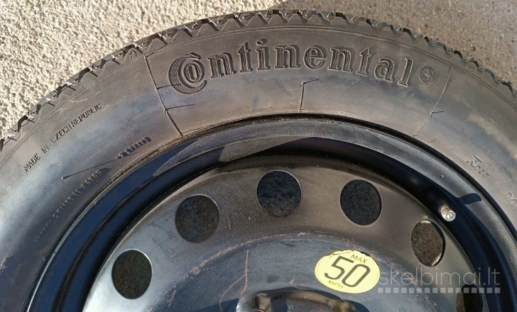 Atsarginis ratas R16 115/90 Continental nuo Bmw 1serijos 2009m.