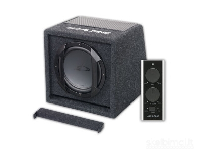 ALPINE SWE-815 Aktyvi žemadažnė kolonėlė 1000w/RMS