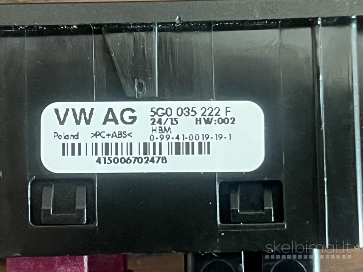 VW USB ir Aux jungtis 5G0035222F