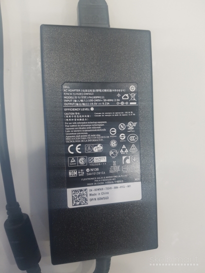 Dell 9.23a 180w 19.5v 7.4x5.0mm originalus kroviklis