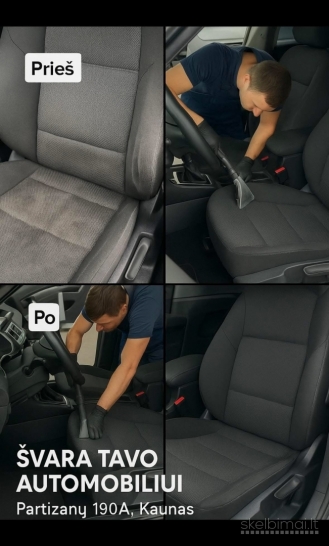 Visų automobilių ir mikroautobusų cheminis valymas!