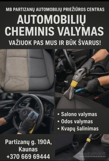 Automobilių plovykla, cheminiai valymai, visos plovimo paslaugos!