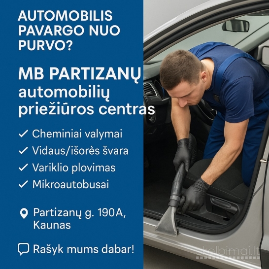 Automobilių plovykla, cheminiai valymai, visos plovimo paslaugos!