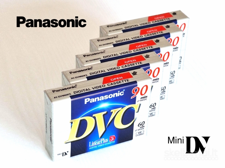 Panasonic mini Dv kasetės_naujos neišpakuotos