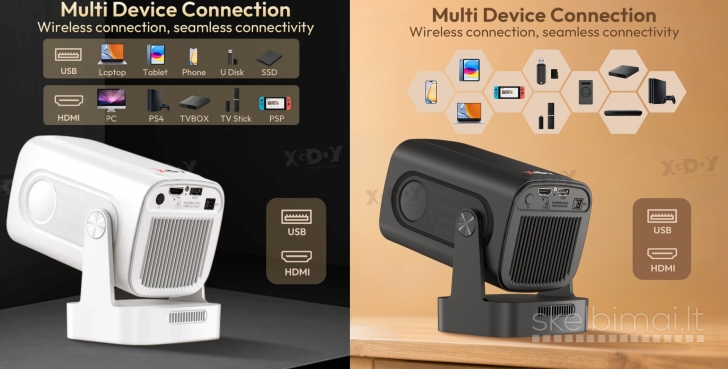 4K TV-PROJEKTORIUS+VIRŠ 2000 GOOGLE TV KANALŲ NEMOKAMAI!