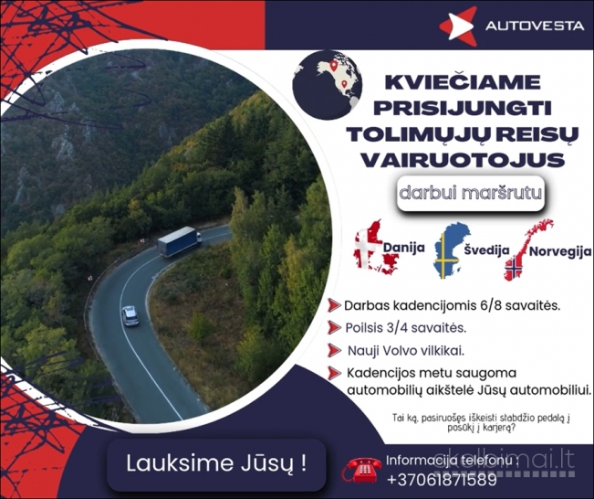 Tolimųjų reisų vairuotojas