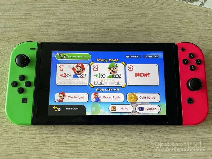 Super Mario Bros. U Delux Switch žaidmas