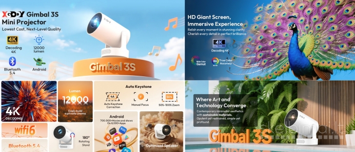4K TV-PROJEKTORIUS+VIRŠ 2000 GOOGLE TV KANALŲ NEMOKAMAI!
