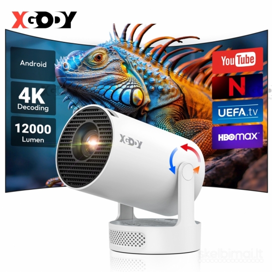 4K TV-PROJEKTORIUS+VIRŠ 2000 GOOGLE TV KANALŲ NEMOKAMAI!