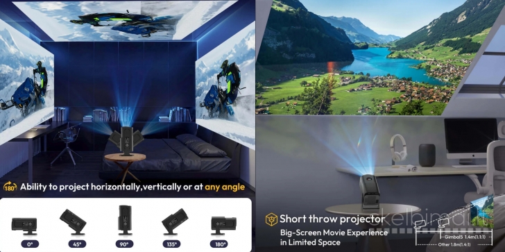 4K TV-PROJEKTORIUS+VIRŠ 2000 GOOGLE TV KANALŲ NEMOKAMAI!