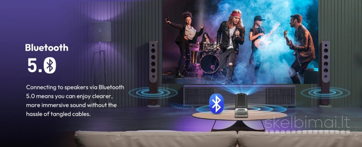 4K TV-PROJEKTORIUS+VIRŠ 2000 GOOGLE TV KANALŲ NEMOKAMAI!