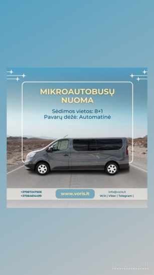 Alytus Keleivinių 9vietų ir krovininių MIKROAUTOBUSŲ NUOMA 