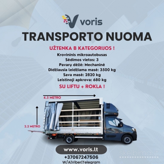 Alytus Keleivinių 9vietų ir krovininių MIKROAUTOBUSŲ NUOMA 