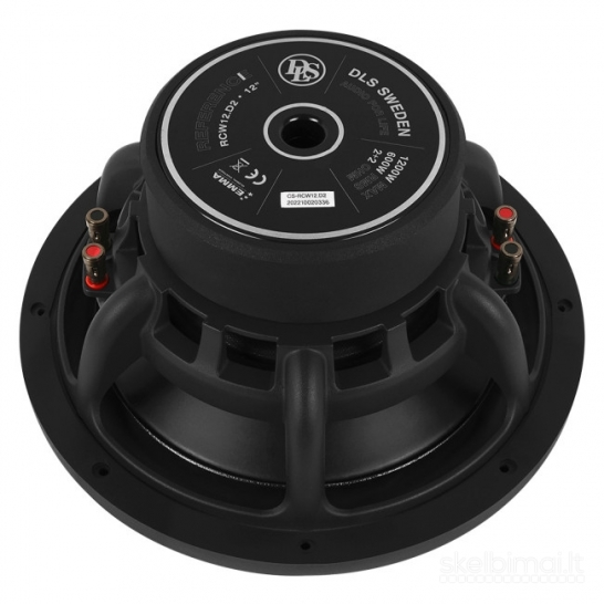 DLS RCW 12.D2 Automobilinis žemų dažnių garsiakalbis