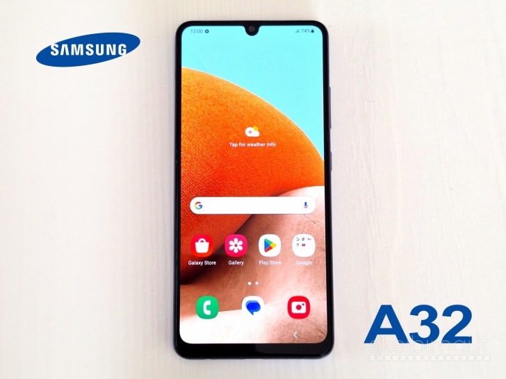 Samsung A32 telefonas labai geros būklės