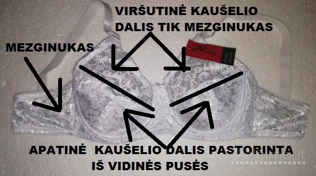 Kvėpuojanti liemenėlė D kaušelis,