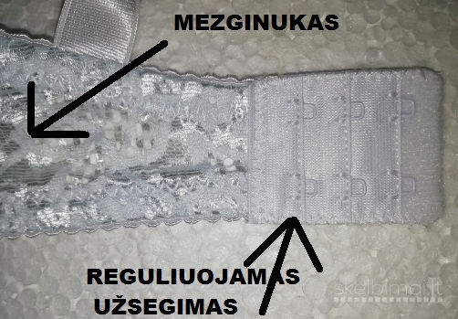 Kvėpuojanti liemenėlė D kaušelis,