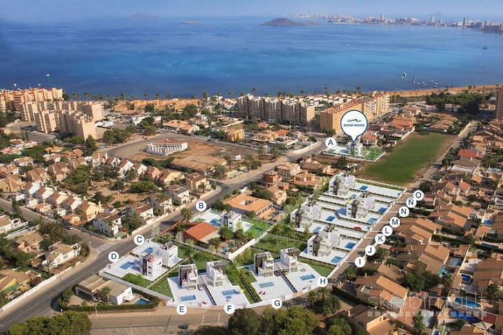 Nauja vila arti jūros La Manga.Ispanija