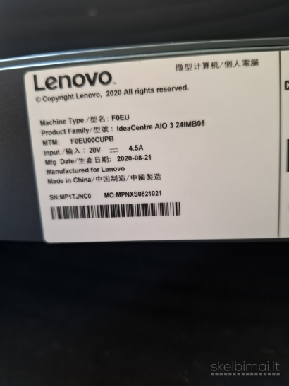 Lenovo ideacentre aio 3 24imb05 