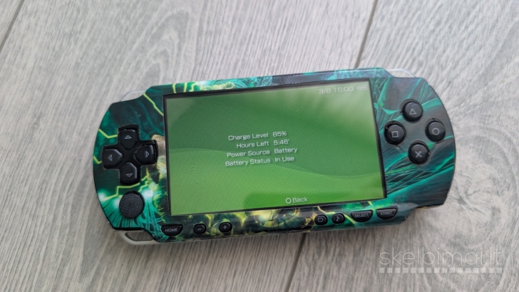Atrištas PSP 1004 16gb + 41 žaidimu