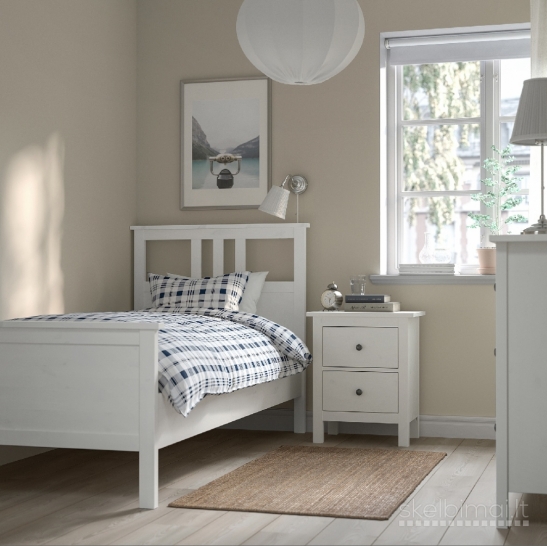 IKEA viengulė lova Hemnes balta Garliava Kaunas