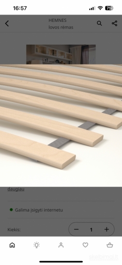 IKEA viengulė lova Hemnes balta Garliava Kaunas
