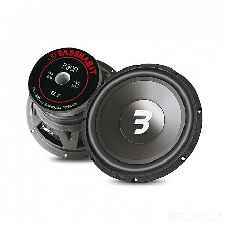 Bass Habit P300 žemų dažnių garsiakalbis automobiliui