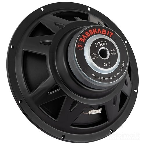 Bass Habit P300 žemų dažnių garsiakalbis automobiliui