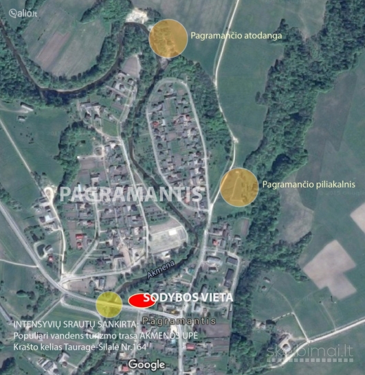 Parduodamas 16 arų sklypas su namu